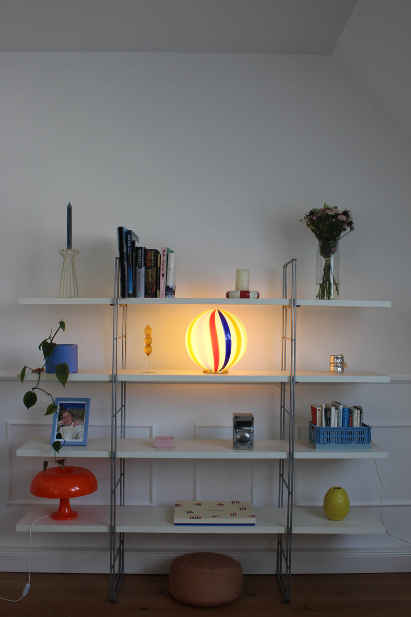 Murano Candy tivoli bordslampa D:30 cm