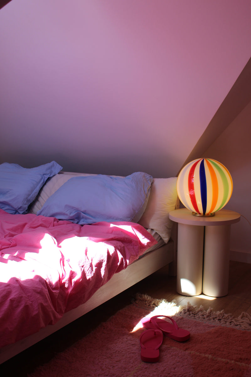 Murano Candy tivoli bordslampa D:30 cm