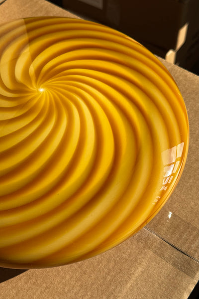 Murano Candy plafond rav oranje swirl D:30 cm