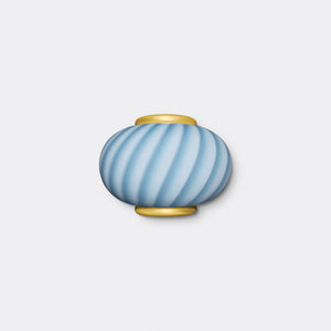 Murano Candy wall lamp blue swirl 21x15cm