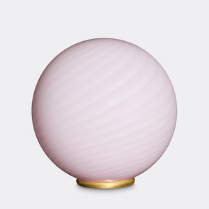 Murano Candy floor lamp soft pink swirl D:40 cm
