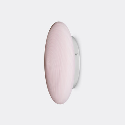 Murano Candy plafondlamp zacht roze swirl D:30 cm