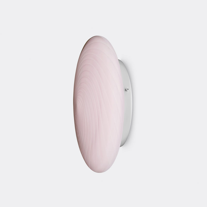 Murano Candy Ceiling Light Soft Pink Swirl D:30 cm
