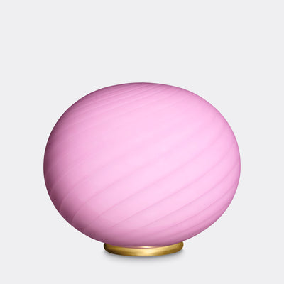 Murano Candy oval golvlampa bubble gum swirl D:40 cm