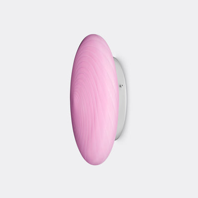 Murano Candy plafondlamp bubblegum lichtroze swirl D:30 cm