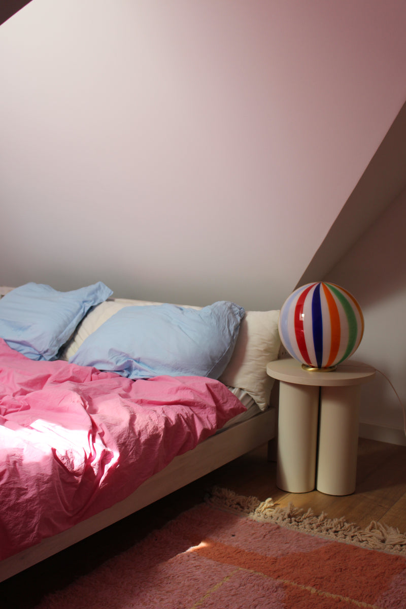 Murano Candy tivoli bordslampa D:30 cm