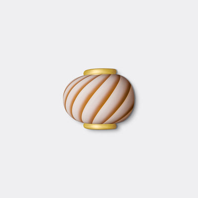 Murano Candy wandlamp karamel crème swirl 21x15cm
