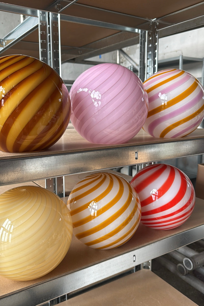 Murano Candy pendel bubble gum ljusrosa D:20 cm