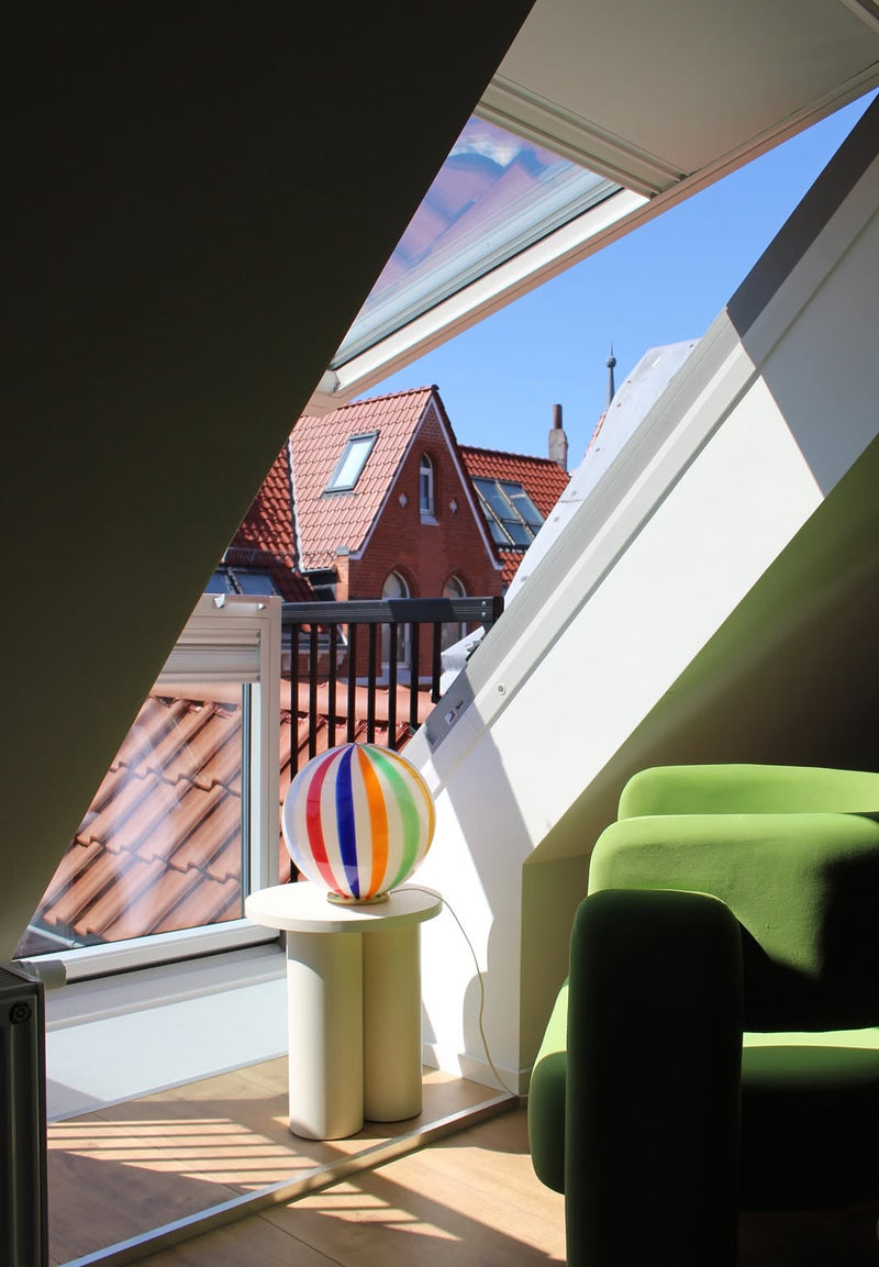 Murano Candy tivoli bordslampa D:30 cm