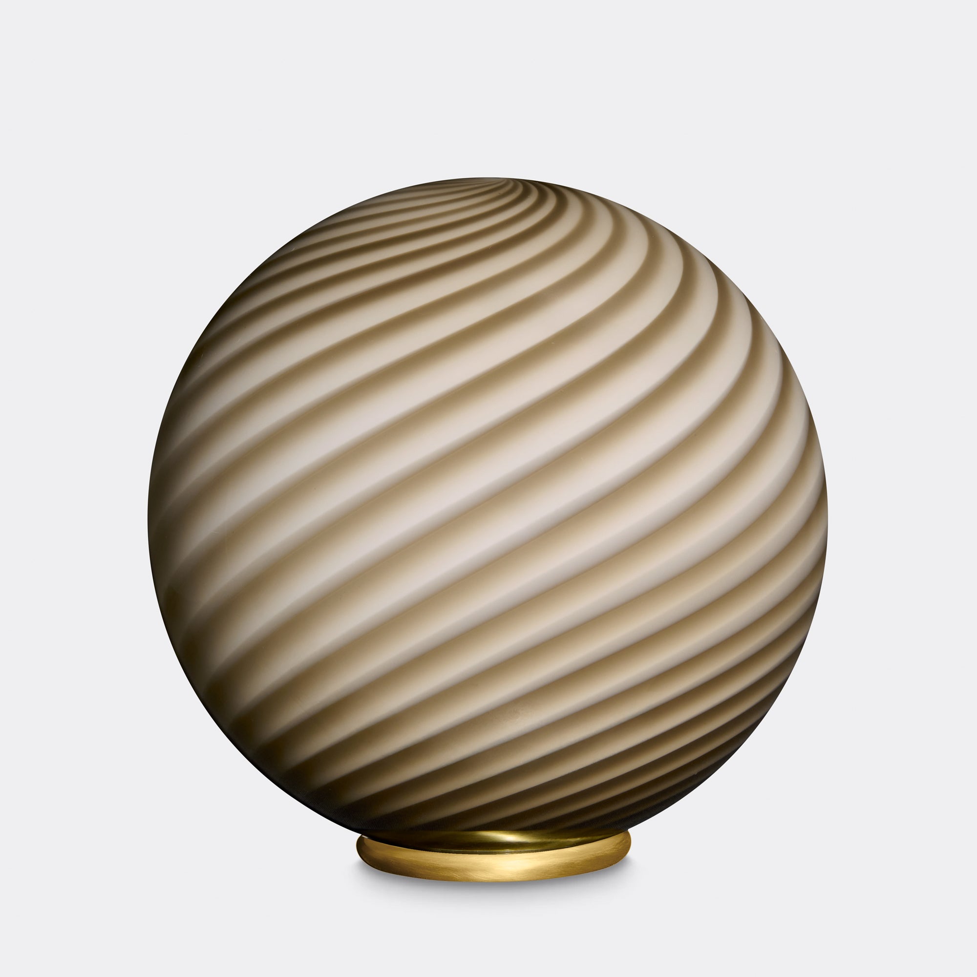 Murano Candy golvlampa grå brun swirl D:40 cm