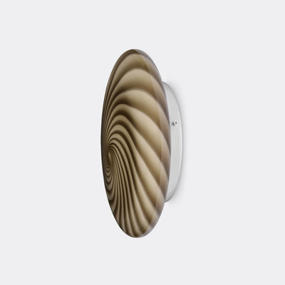 Murano Candy plafond grijs-bruin swirl D:30 cm