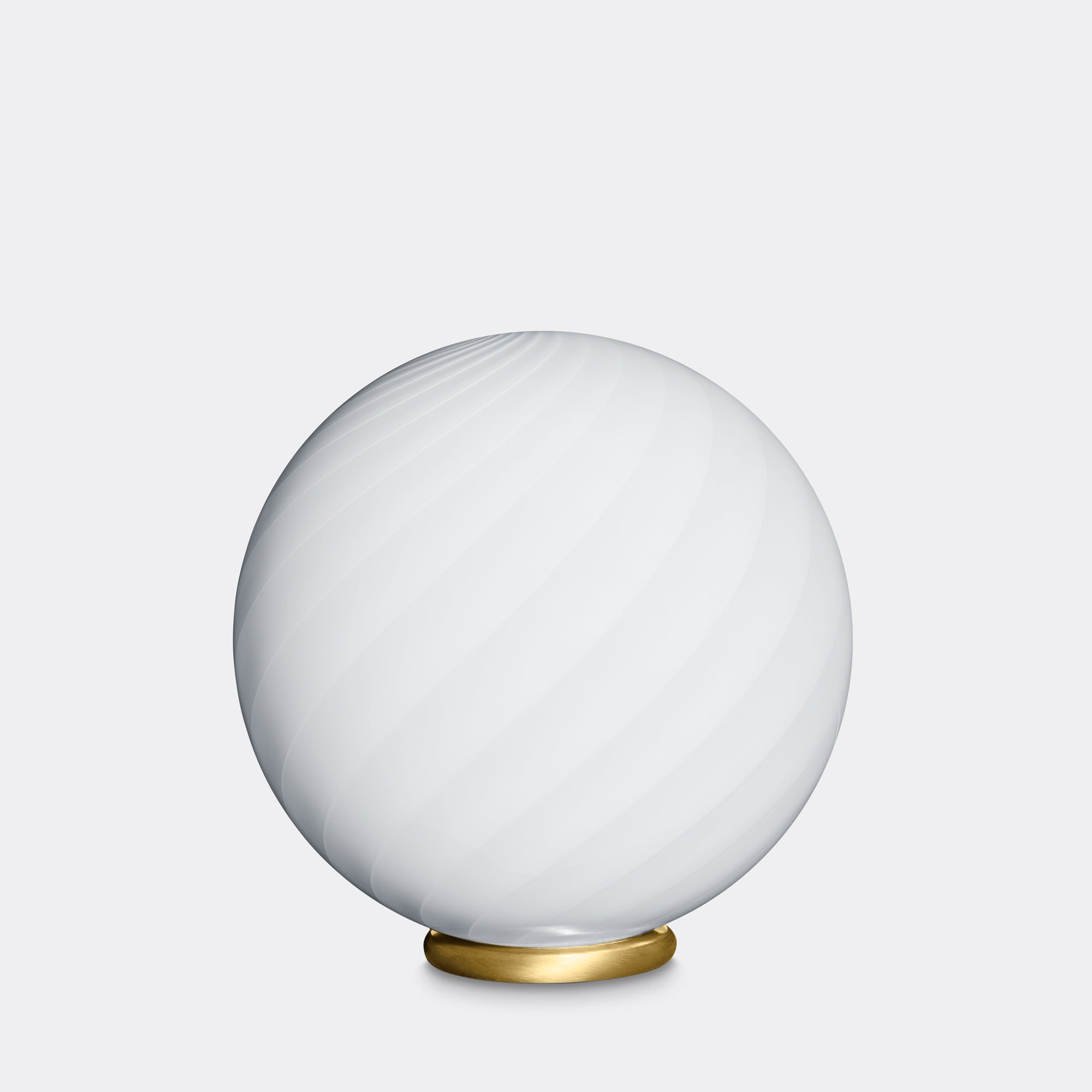 Murano Candy bordslampa vit swirl D:30 cm