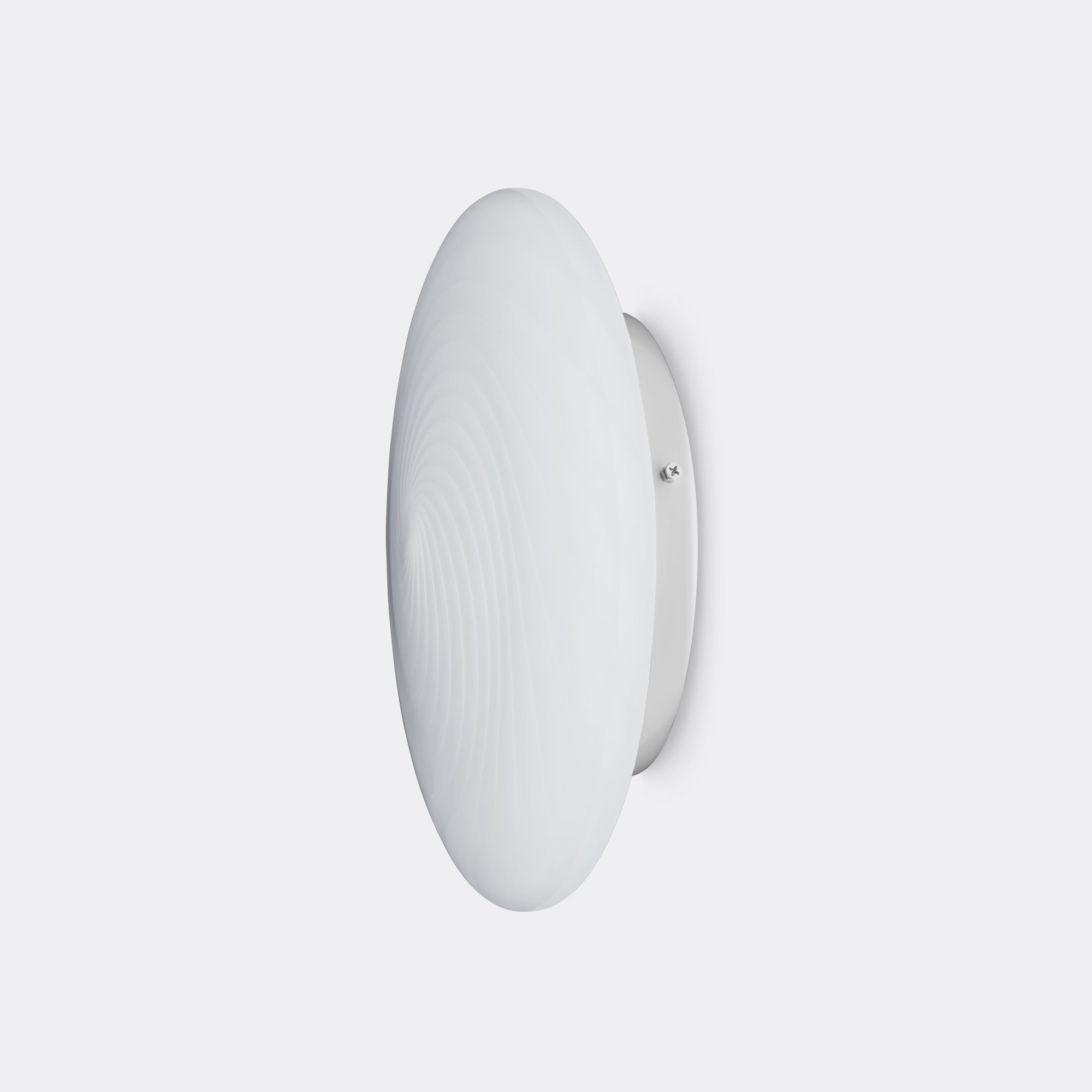 Murano Candy plafond vit swirl D:30 cm