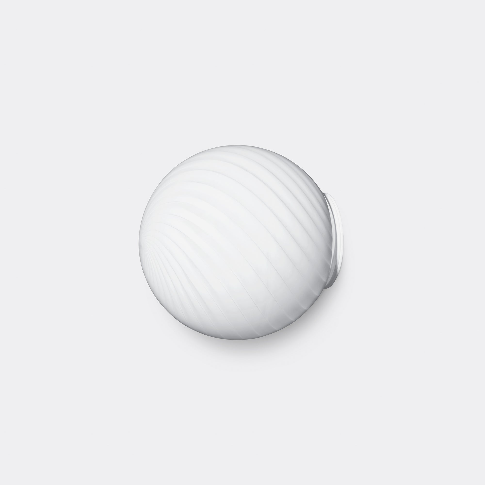 Murano Candy vägglampa vit swirl D:14 cm