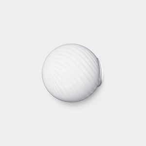 Murano Candy vägglampa vit swirl D:14 cm