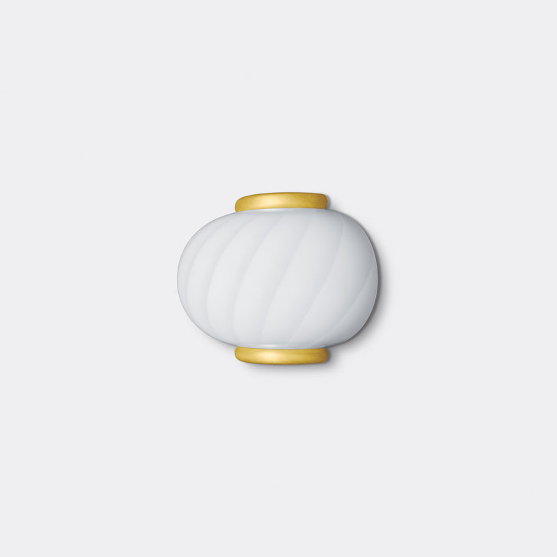 Murano Candy vägglampa vit swirl 21x15cm