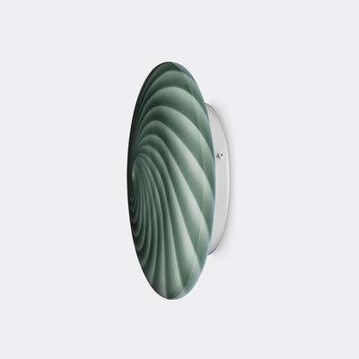 Murano Candy plafond petroleumgroen swirl D:30 cm