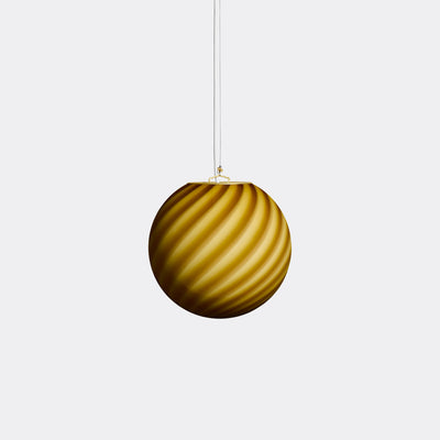 Murano Candy pendel orange rav swirl D:20 cm