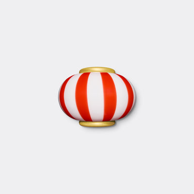 Murano Candy wall lamp red stripes 21x15cm