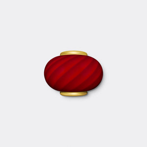 Murano Candy wall lamp deep red swirl 21x15cm