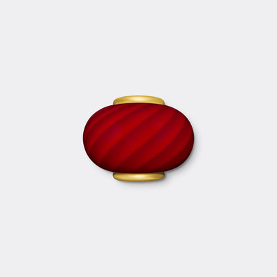 Murano Candy wall lamp deep red swirl 21x15cm