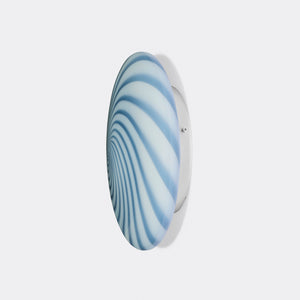 Murano Candy flush mount blue swirl D: 30 cm