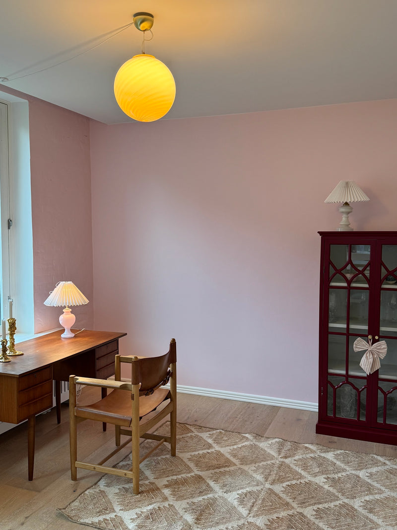 Murano Candy pendel gul swirl D:30 cm