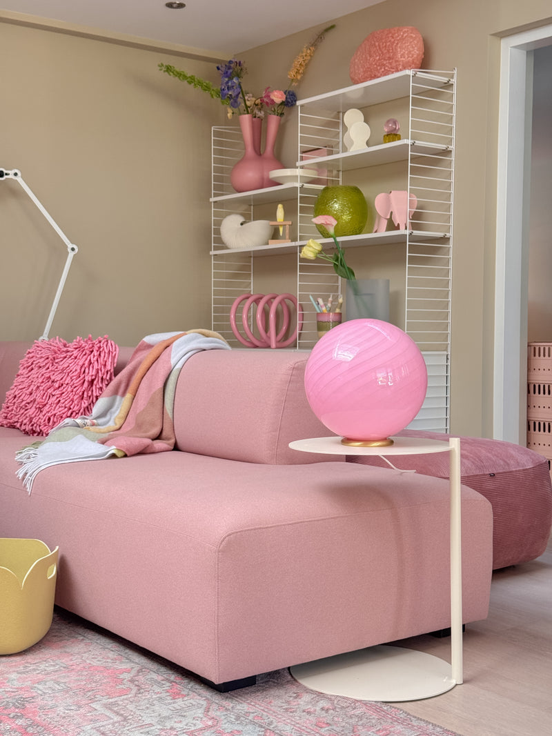 Murano Candy bordslampa bubble gum swirl D:30 cm