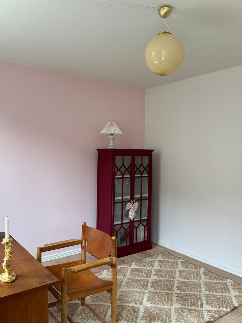 Murano Candy pendel gul swirl D:30 cm