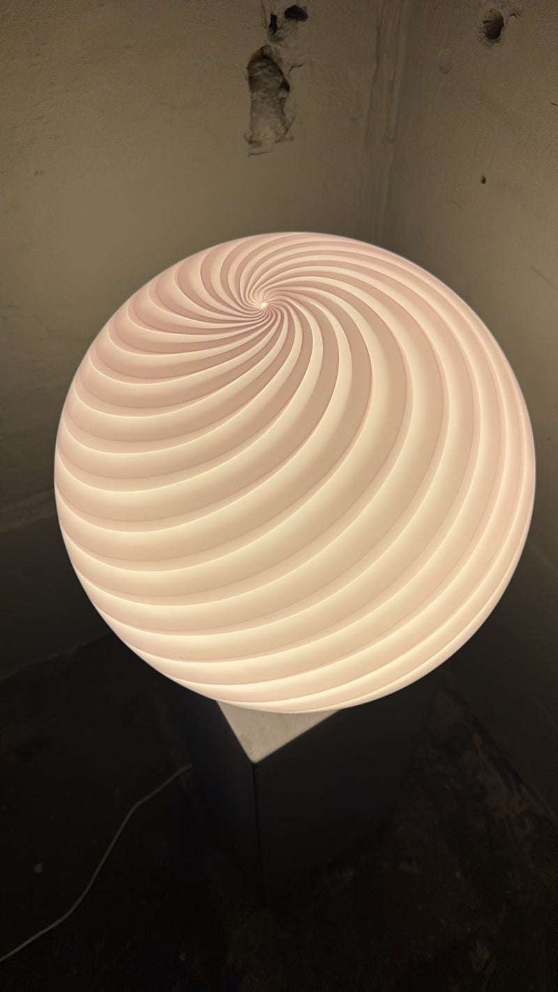 Murano Candy vloerlamp bubblegum swirl D:40 cm