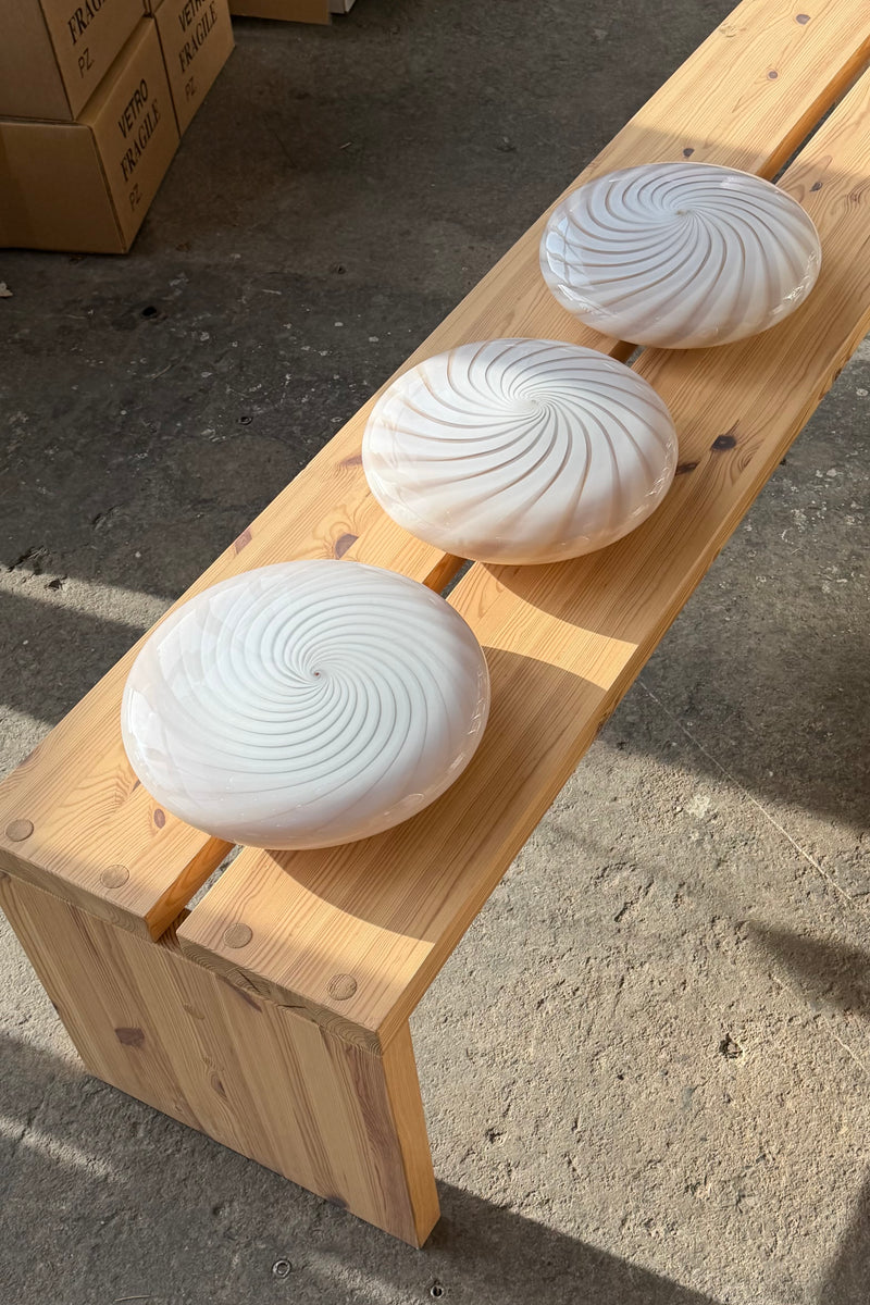 Murano Candy plafond karamel creme swirl D:30 cm