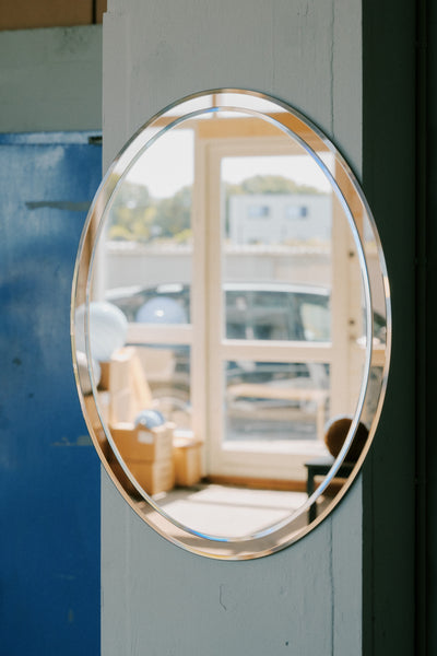Aura oval mirror 55x75cm - Bronze