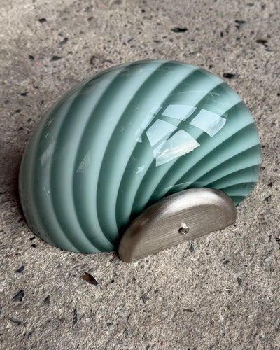 Murano Candy wall lamp blue swirl 21x15cm