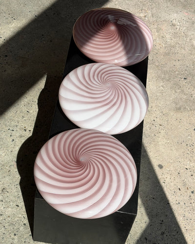 Murano Candy plafonnier améthyste violet tourbillon D:30 cm