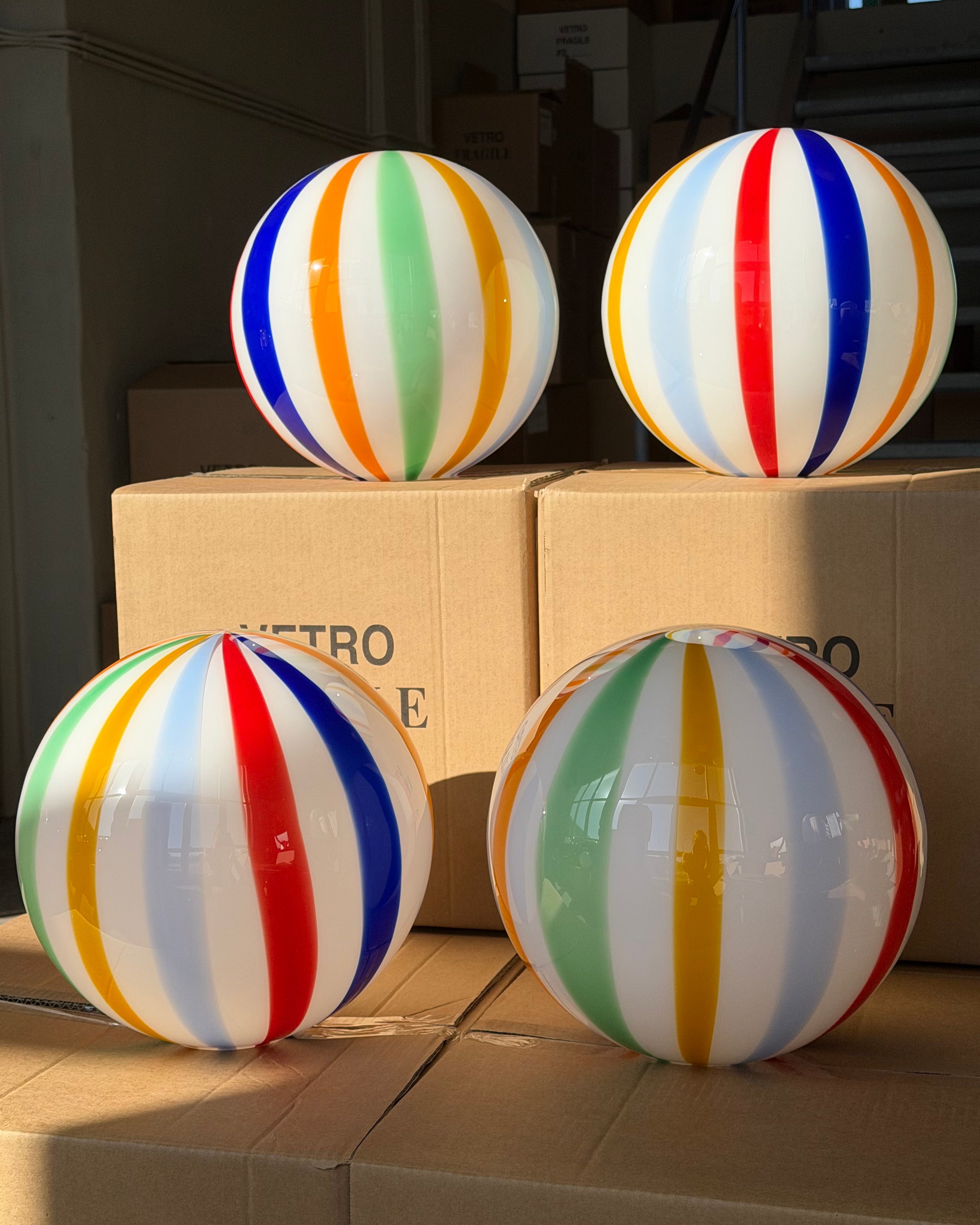 Murano Candy Beach Ball Pendel D:30 cm