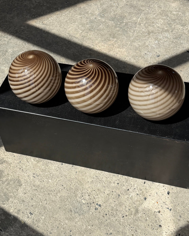 Murano Candy pendant gray/brown swirl D:20 cm