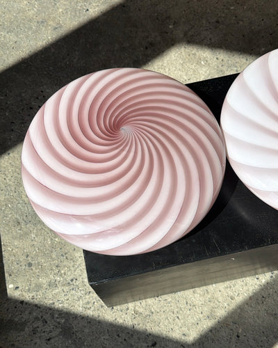 Murano Candy plafonnier améthyste violet tourbillon D:30 cm