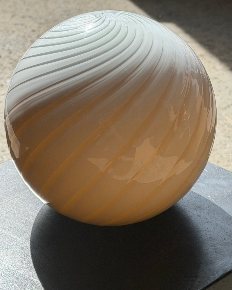 Murano Candy pendant caramel cream swirl D:20 cm