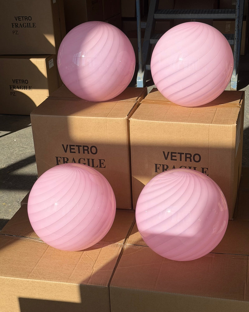 Murano Candy lampka stołowa bubble gum swirl Śr:30 cm