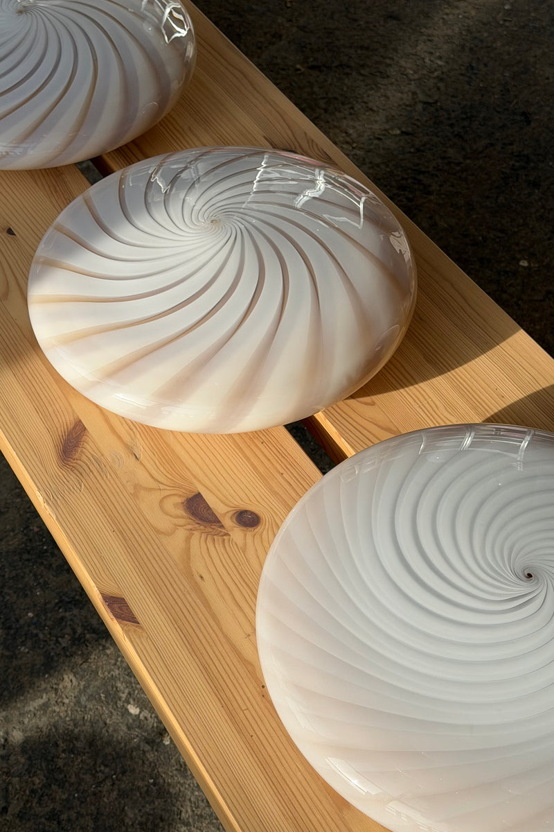 Murano Candy plafond karamel creme swirl D:30 cm