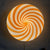 Murano Candy plafon pomarańczowo-biały swirl D:30 cm