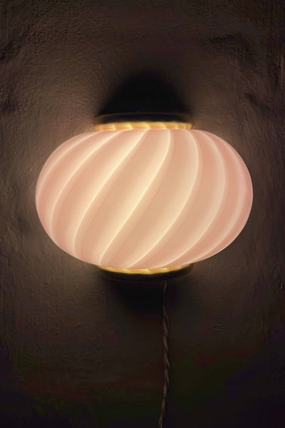 Murano Candy vegglampe bubble gum swirl 21x15cm