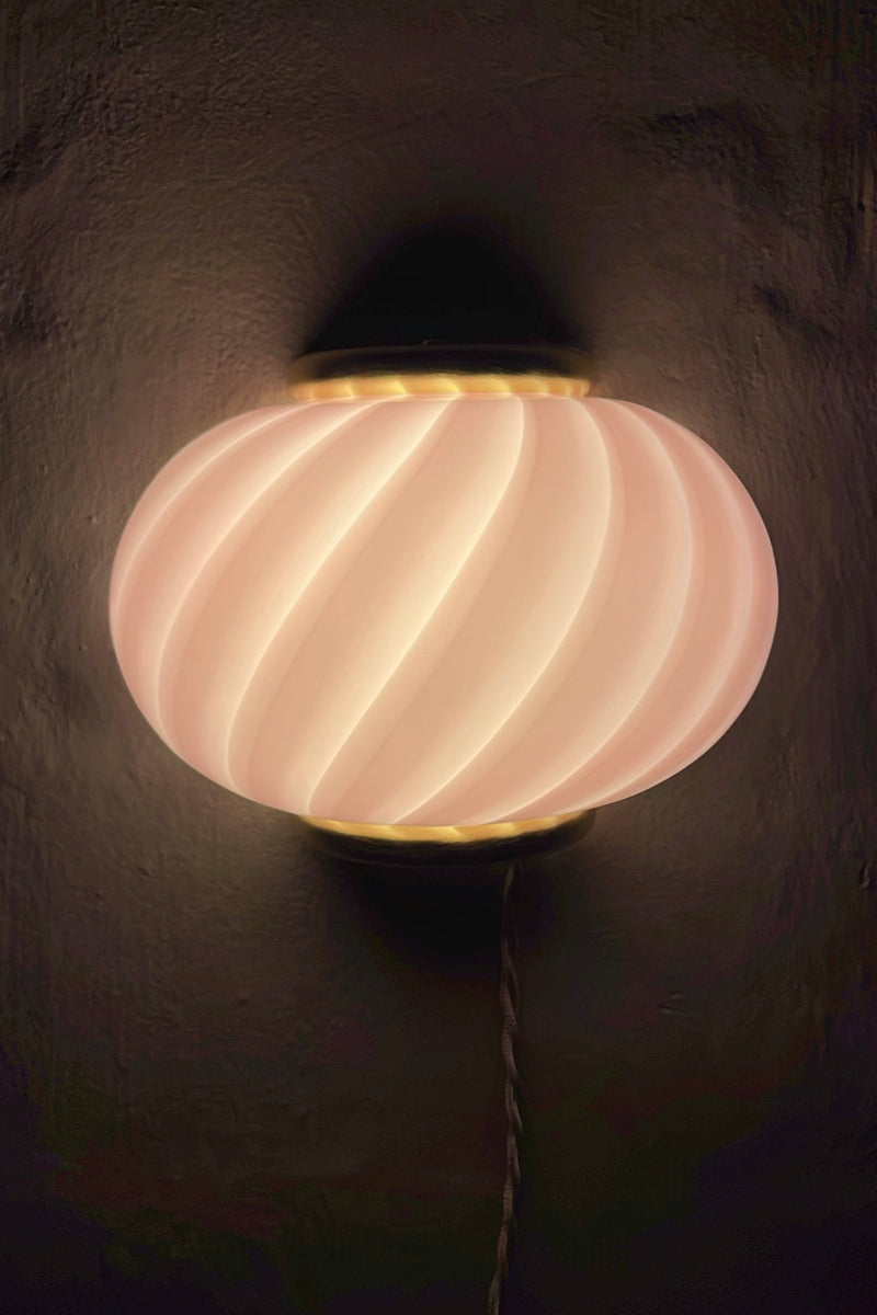 Murano Candy vägglampa bubble gum swirl 21x15cm