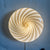 Murano Candy plafond grå brun swirl D:30 cm