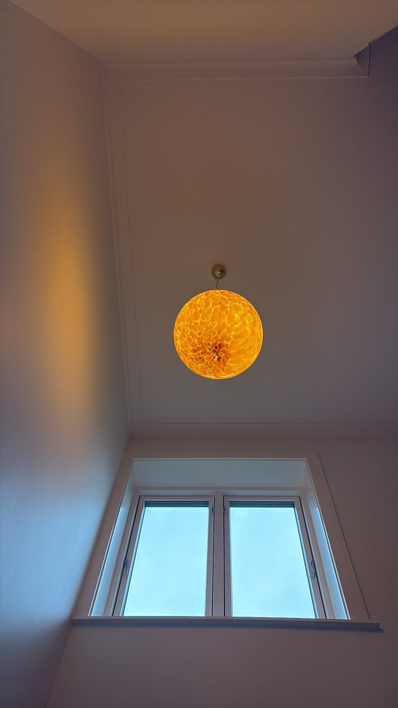 Murano Candy pendant Amber Tortoise, Ø40 cm – image 5