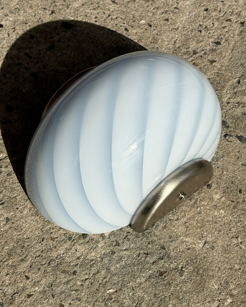 Murano Lampe murale bonbon swirl bleu clair 21x15cm