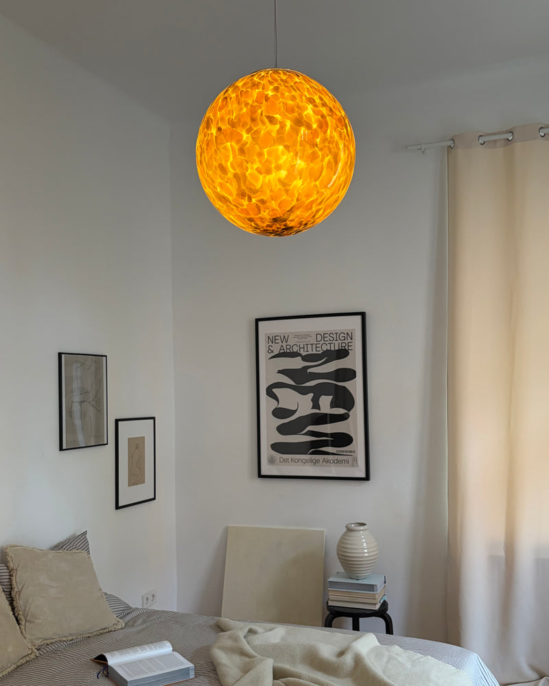 Murano Candy pendant Amber Tortoise, Ø40 cm – image 9