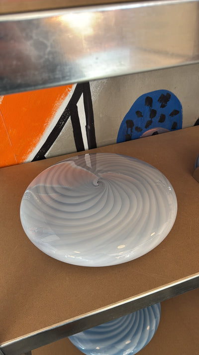 Murano Candy plafond lyseblå swirl D:30 cm [archive]
