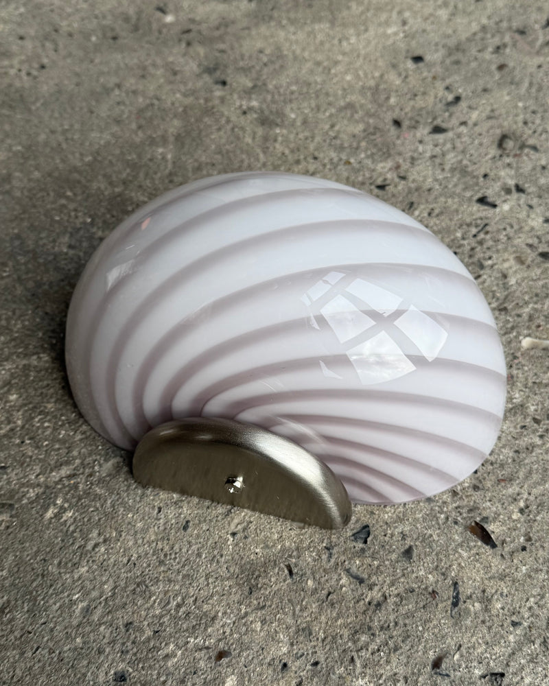Murano Candy wall lamp amethyst swirl 21x15cm