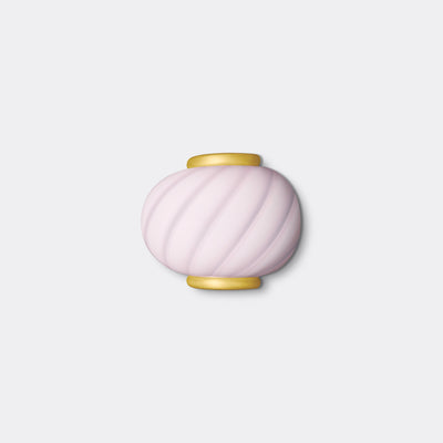 Murano Candy wandlamp zacht roze swirl 21x15cm